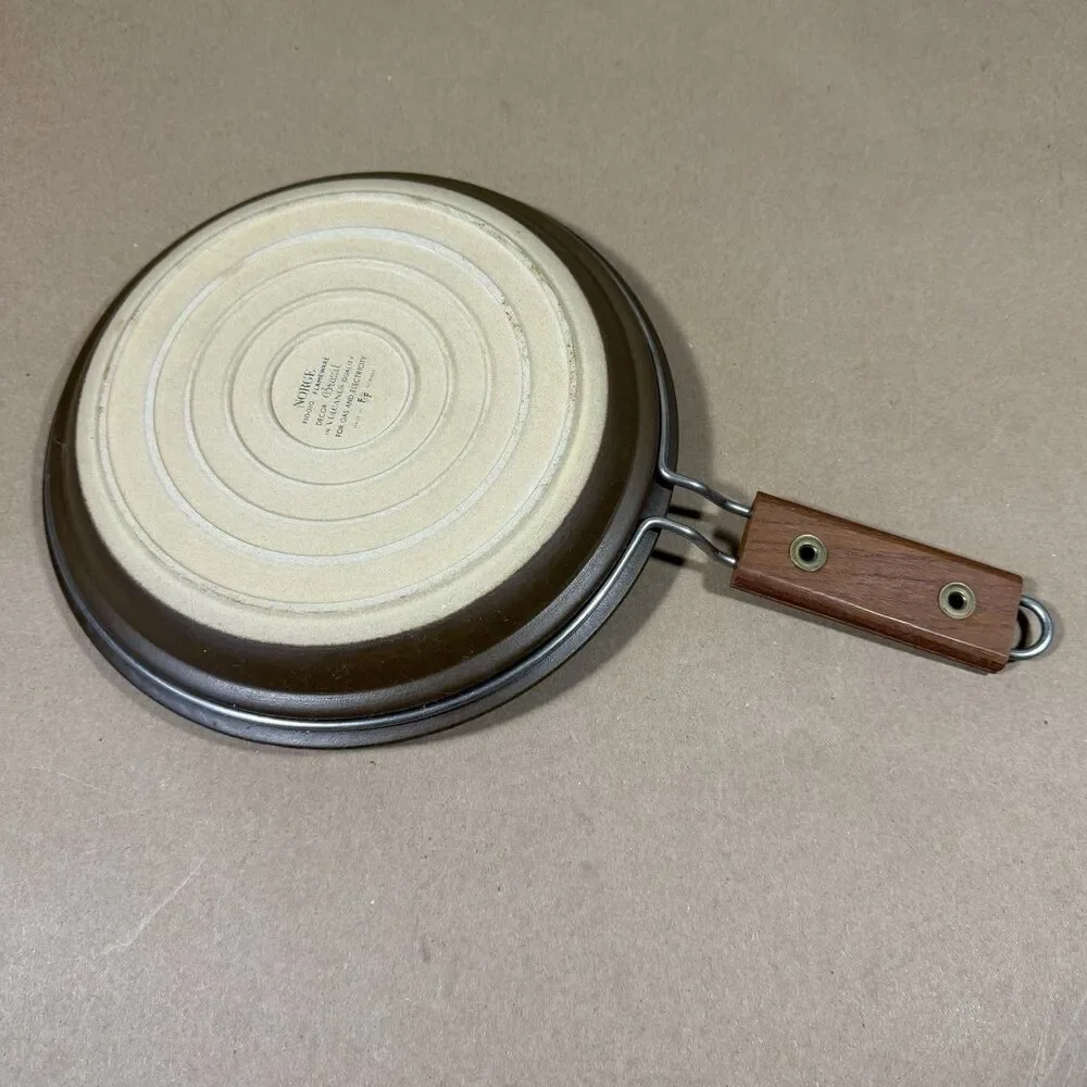 Vintage FIGGJO Flint BRAZIL Design Frying Pan in Valcanus by Norway 8 1/4